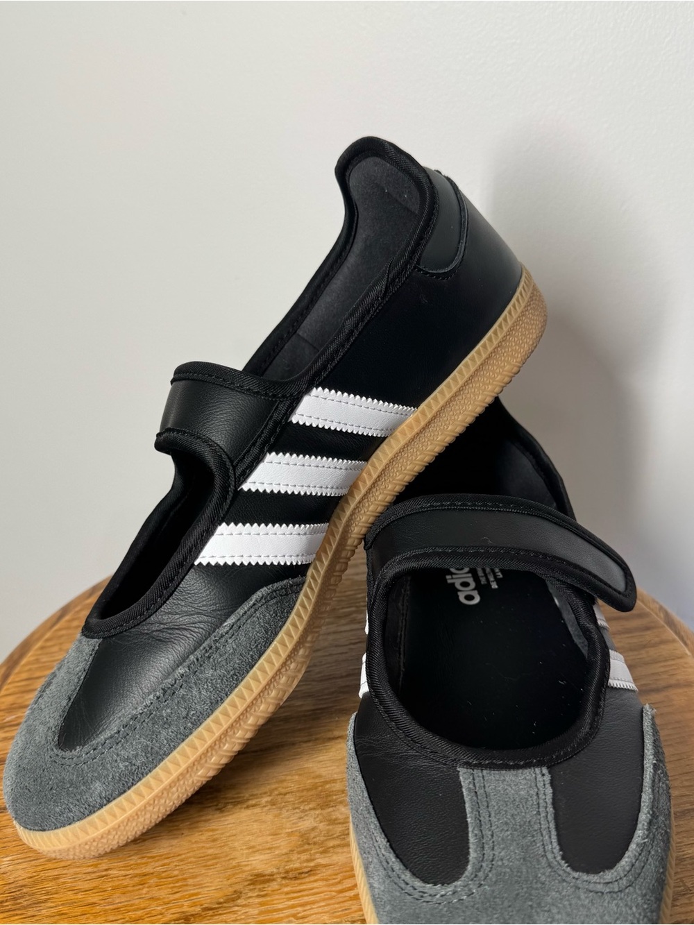 Adidas Originals Samba Jane Black Gum Sole Women's Shoes Size 8 - Picture 6 of 10